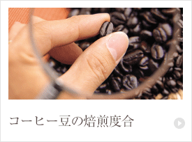 コーヒー豆の焙煎度合について